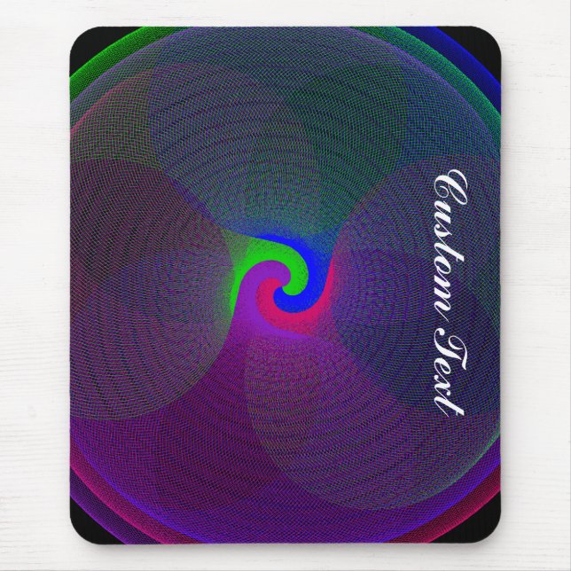 Farbenfrohe, zentrierte geometrische Mauspad (Vorne)