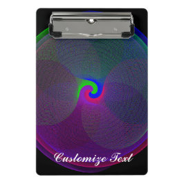 Farbenfrohe, zentrische geometrische Miniklammer Mini Klemmbrett