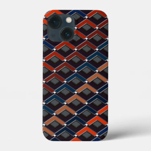Farbenfrohe Zickzack-Karo-Schritte Case-Mate iPhone Hülle