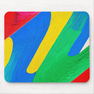 Farbenfrohe Zigzag Formen Mousepad