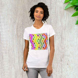 Farbenfrohe Zigzag Lines Womens T - Shirt