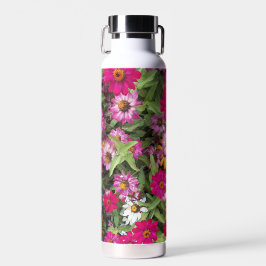 Farbenfrohe Zinnia Garden Trinkflasche