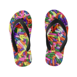 Farbenfrohe Zucker-Sprinkles Kinderbadesandalen