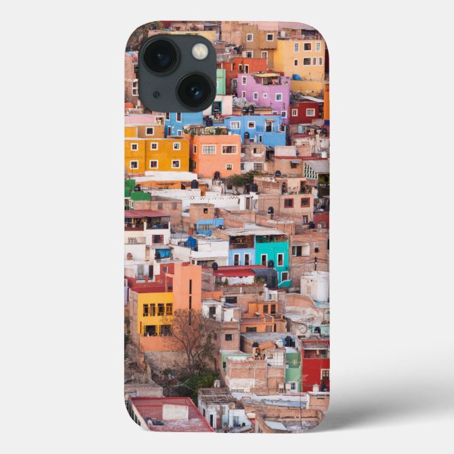 Farbenfrohe Zuhause auf dem Hügel Case-Mate iPhone Hülle (Rückseite)