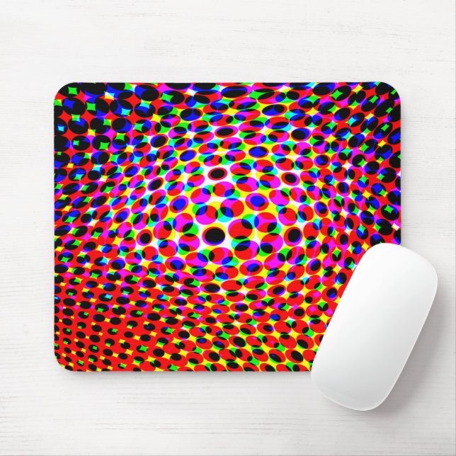 Farbenfroher 3D-Effekt Mousepad (Mit Mouse)