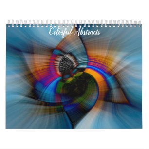 Farbenfroher Abstracts-Kalender Kalender