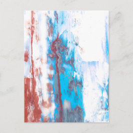 Farbenfroher abstrakter Pinselstrich-Hintergrund Postkarte