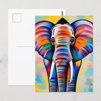 Farbenfroher afrikanischer Safari-Elefant