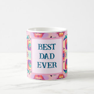 Farbenfroher Apfel mit bester Vater für immer Kaffeetasse