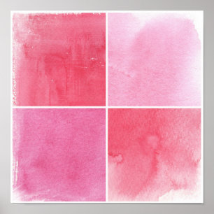 farbenfroher Aquarellhintergrund Poster