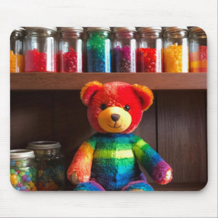 Farbenfroher Bär Mousepad