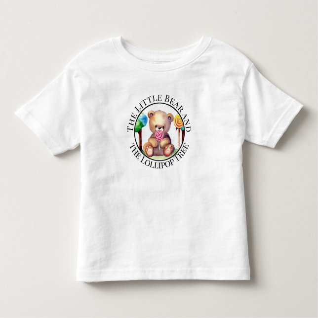 Farbenfroher Bär und Bonbons Kinderkind T - Shirt (Vorderseite)