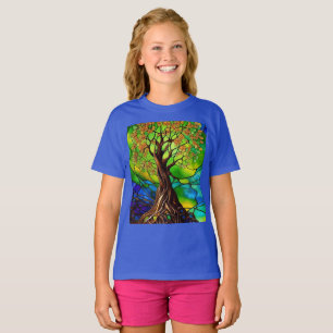 Farbenfroher Baum aus festem Glas - Look II T-Shirt