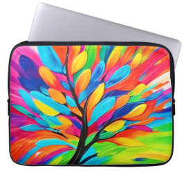 Farbenfroher Baum der Träume Laptopschutzhülle