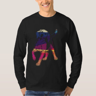 Farbenfroher Beagle Hund T-Shirt Funny Beagle Lieb
