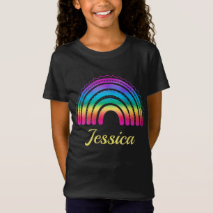 Farbenfroher Boho-Regenbogenverlauf T-Shirt