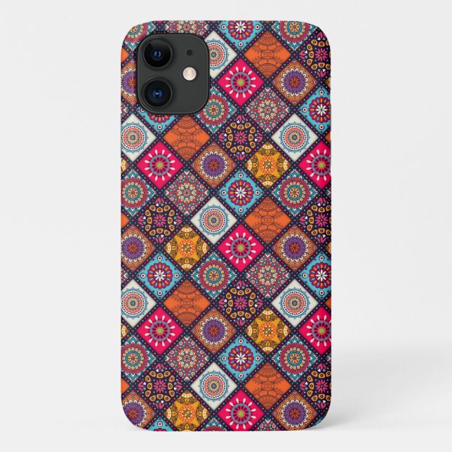 farbenfroher Boho-Stil Case-Mate iPhone Hülle (Rückseite)