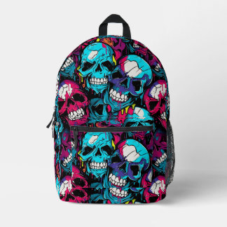 Farbenfroher Chaoskull Bedruckter Rucksack