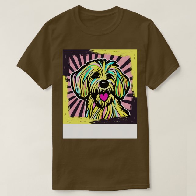 farbenfroher Cockapoo T-Shirt (Design vorne)
