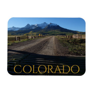 Farbenfroher Colorado Herbst auf der Spaltung von Magnet