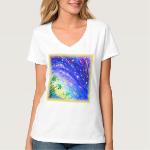Farbenfroher Dance Dancing im Himmel. Jetzt kaufen T-Shirt