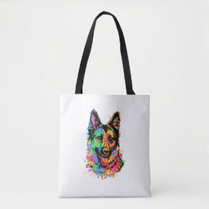 Farbenfroher Deutscher Schäferhund