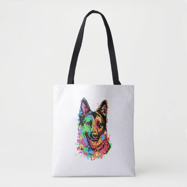 Farbenfroher Deutscher Schäferhund (Vorderseite)