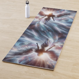 Farbenfroher Engel des Licht Yoga Yogamatte