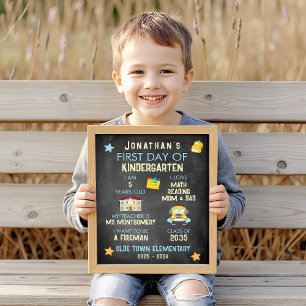 Farbenfroher erster Schultag Poster