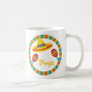 Farbenfroher Fiesta-Sombrero-Hut Maracas Tasse