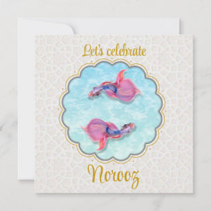 Farbenfroher Fisch Happy Noroz Mubarak Orient Must Einladung