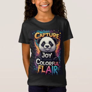 Farbenfroher Flair: Süßer Panda T-Shirt