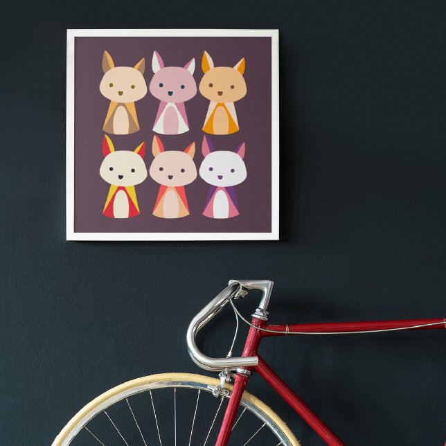 Farbenfroher Fox Cartoon Fotodruck (Von Creator hochgeladen)