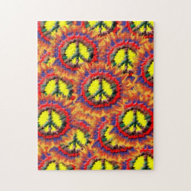 Farbenfroher Frieden Puzzle (Vertikal)