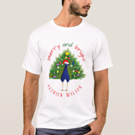 Farbenfroher Fröhlicher und Heller Weihnachtsbaum T-Shirt