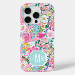 Farbenfroher Garten Monogramm Case-Mate iPhone Hülle