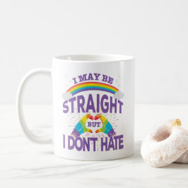 Farbenfroher Gay Pride direkt, aber nicht hassen Kaffeetasse