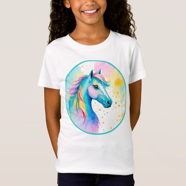 Farbenfroher Geist Pony 10 Kinder T-Shirt (Vorderseite)