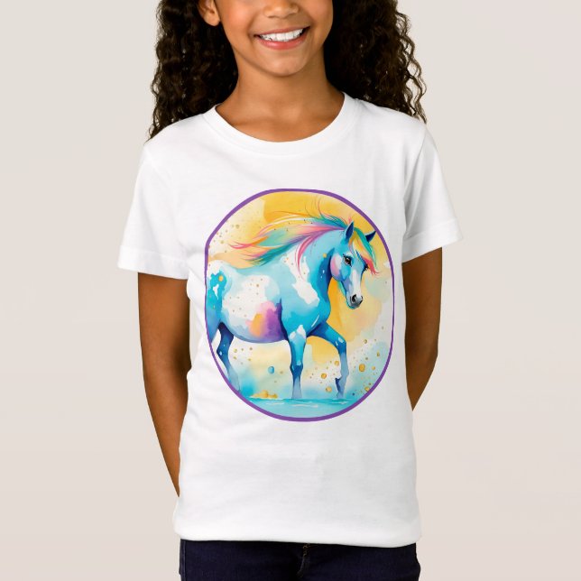 Farbenfroher Geist Pony 14 Kinder T-Shirt (Vorderseite)