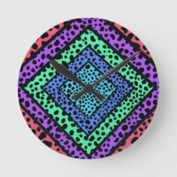 Farbenfroher geometrischer Regenbogen Gepard Tierd
