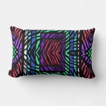 Farbenfroher geometrischer Regenbogen-Zebra-Tierdr