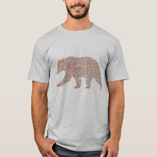 Farbenfroher gepunkteter Bär T-Shirt