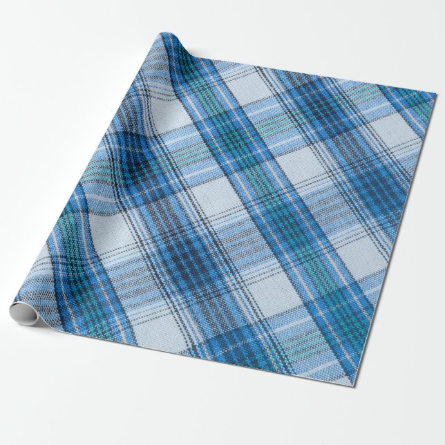 Farbenfroher, gestreifter Stoff Geschenkpapier (Ungerollt)