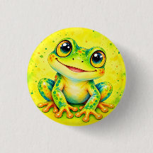 Farbenfroher glücklicher Frosch Wasserfarbe