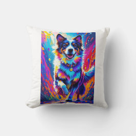 Farbenfroher, glücklicher, spielerischer lustiger  kissen