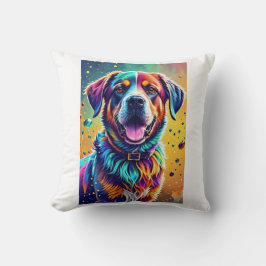 Farbenfroher, glücklicher, spielerischer lustiger kissen