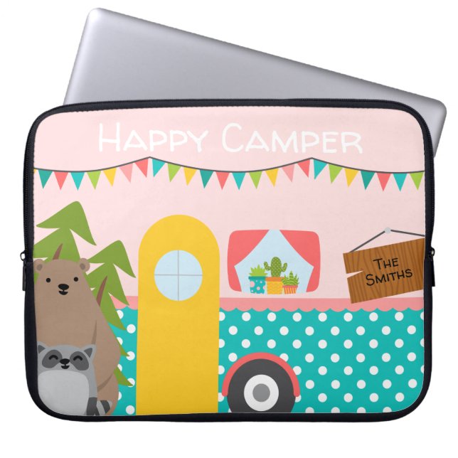 Farbenfroher Glücksbringer Laptopschutzhülle (Vorderseite)