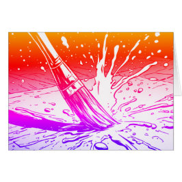 Farbenfroher Grafikstil Pinsel Farbe Spritzer