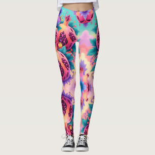 Farbenfroher Granatapfel Leggings