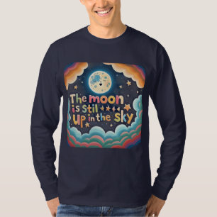 Farbenfroher handGezeichnet T - Shirt - "Der Mond